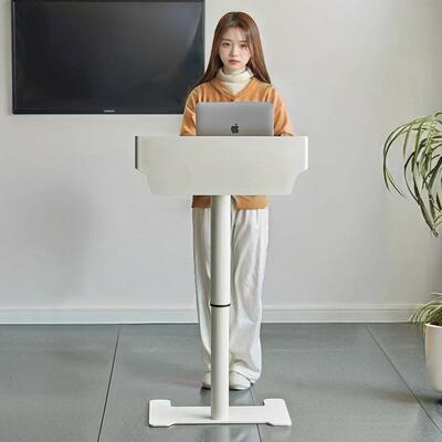 气动升降演台讲发言台可动会室主持台现代议教1652室升降小讲台移