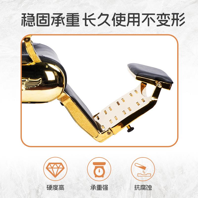 轻奢美发椅理发店发廊专用旋转剪发椅升降舒适可放倒美式理发椅子