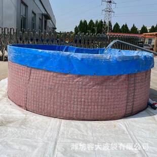 容大液袋 铁网鱼池 大型室外养殖水池 防渗漏使用寿命长