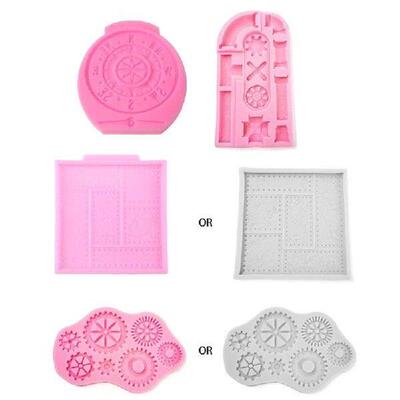 Vintage C Silicone Molds Steampunk Gear Baby Birthday