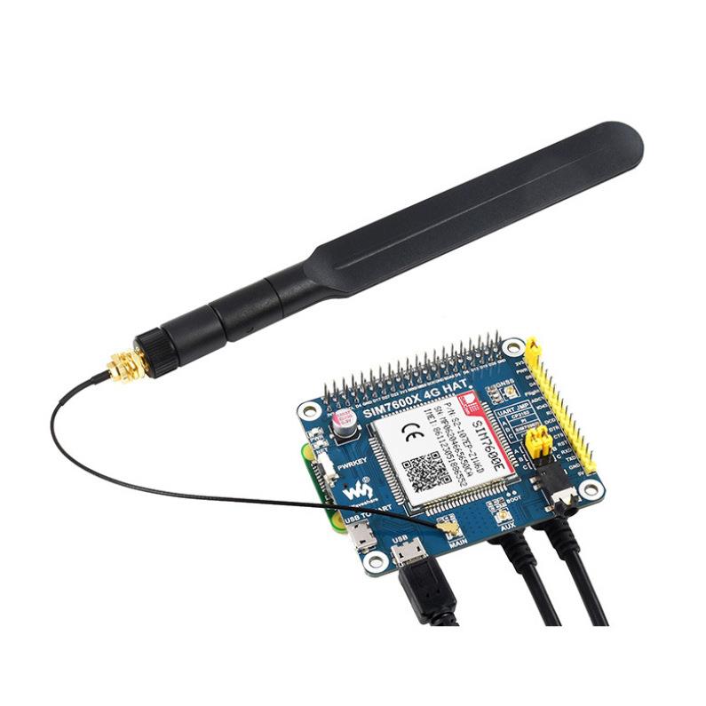 微雪 树莓派LTE Cat-1扩展板 SIM7600E模组 兼容3G/2G 带GNSS定位