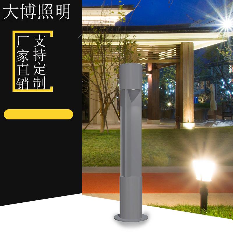 LED特色草地灯小区庭院铝制圆柱草坪灯4W简约现代防水厂家