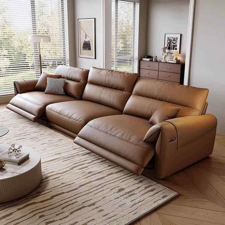 电动功能真皮沙发客厅头层牛皮意式简约现代小户型直排头等舱沙发,住宅家具,功能沙发,淘宝优惠券,粉丝福利购,淘宝优惠卷