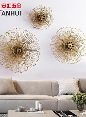欧式金属创意客厅背景墙装饰品工艺品高级感现代玄关创意壁挂摆件