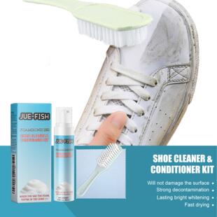 Jue-Fish Shoe Cleaning and Care Kit - Portable Whitening Age