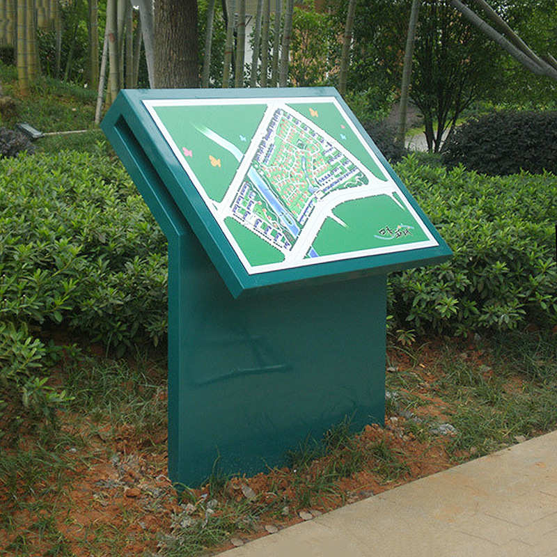 加工订 做大堂介绍牌 总平面图索引导视图 景区平面图导视牌