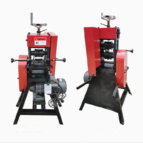 100mm直径电线剥皮机 双刀废旧电缆剥线机 底部可装轮子