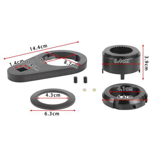 五档锁紧螺母固定器套件和1/2“传动主轴螺母扳手适用94-04变速器
