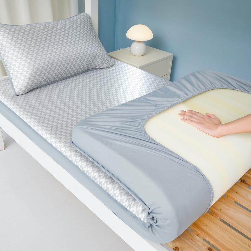 a类学生宿舍冰丝凉席床笠夏季寝室上下铺单人席子可机洗折叠软席,床上用品,冰丝席,淘宝优惠券,粉丝福利购,淘宝优惠卷