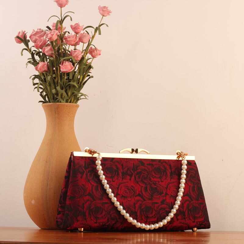 长法棍25驳脚短钥钥手工口金包DIY材料包宋锦解闷手作缝制礼物