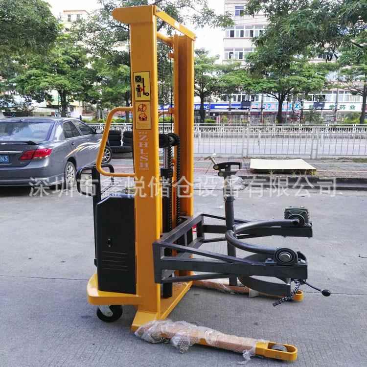 电动油桶堆高车气动油桶翻转车油桶装卸车半电动油桶车