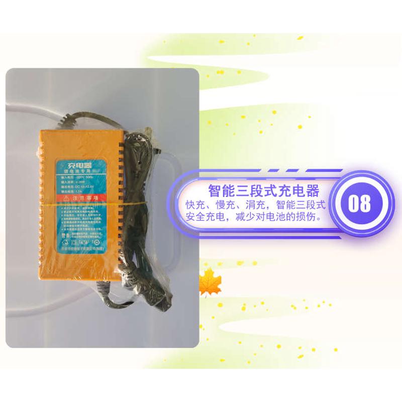 12V伏锂电池充电器铅酸充电器 绿环惠农电动喷雾器施肥器原装配件