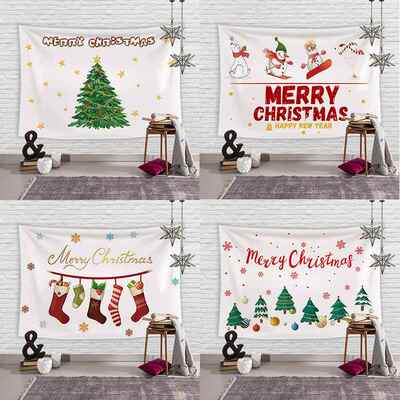 Christmas holiday background cloth tapestry wallpaper 背景布
