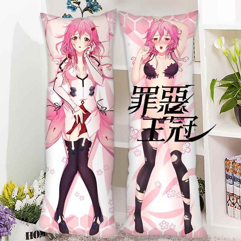 正品罪恶王冠楪等定身抱枕长抱枕动漫通宅男枕头套来祈图做卡定制