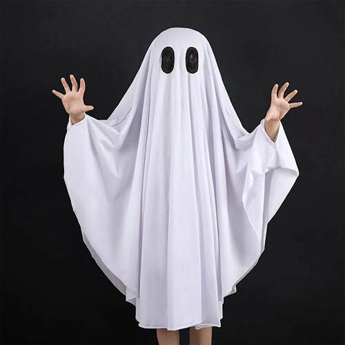 Halloween Ghost Costume Children Adult Masquerade Ghost Cape