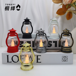 电子蜡烛led灯复古小马灯圣诞万圣节礼品灯创意酒吧鬼节气氛灯