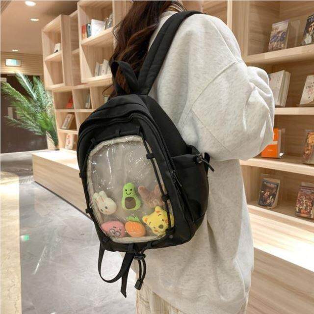 迷你双肩包女季包童包FCS2734拼接小包帆布少夏女户外男书包女小