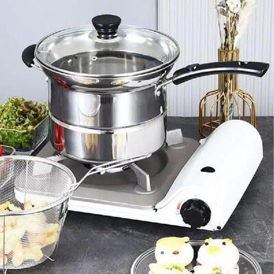 Cooking Pot Deep Fryer Kitchen Fryer Pot Stainless Steel