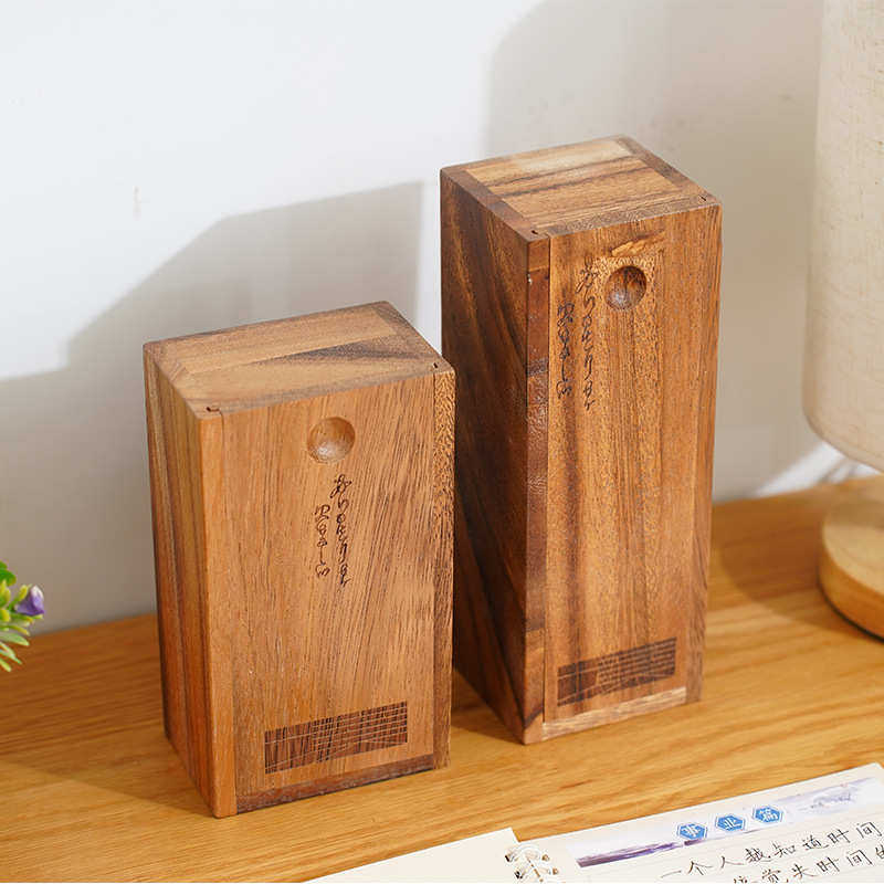 抽拉盖木盒木质礼品包装空盒实木茶叶抽拉木盒字画首饰木盒可定制,收纳整理,垃圾袋收纳盒/袋,淘宝优惠券,粉丝福利购,淘宝优惠卷