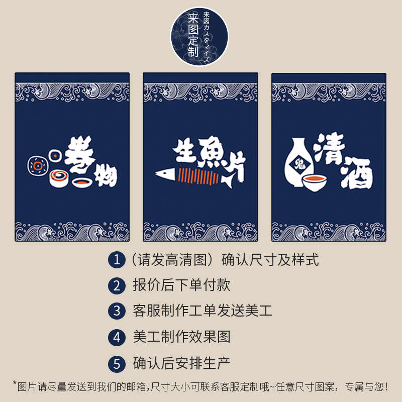 日式餐厅墙壁装饰画布艺挂画居酒屋寿司店墙面挂毯背景布ins挂布图片