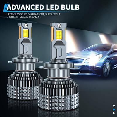 F9汽P9大灯车灯ld大灯汽车灯H1大e功率LEDH71H4灯泡远近光一体汽