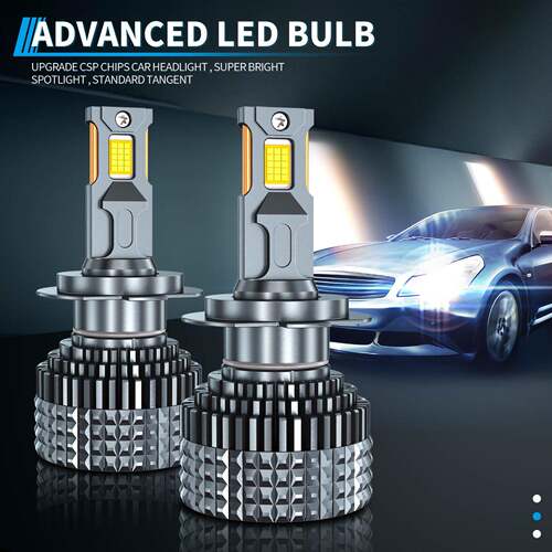 F9汽车led大灯汽车灯H11大功率LED灯H7 H4灯泡远近光一体汽车大灯