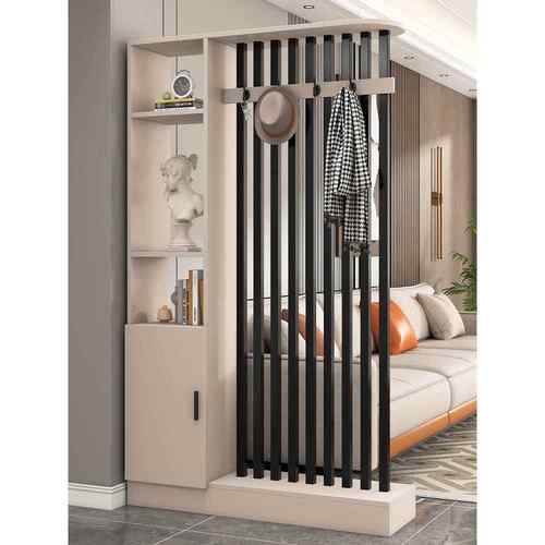 入口玄关储物架中式屏风客厅隔断柜家居简约现代入口可遮挡衣架