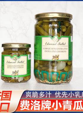 法国进口正宗费洛小酸黄瓜腌制小青瓜菜汉堡沙拉义大利面 面西餐
