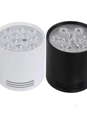 led明装筒灯免钻孔吸顶吊线 线3瓦5w7w9w12w15w18w客厅店铺圆形射