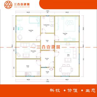新型轻钢结构房屋轻钢别墅农村钢结构房屋设计及装修装配式住宅