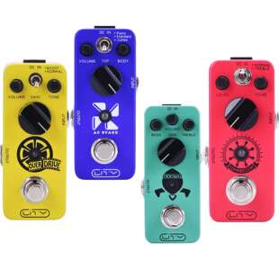 LITY电吉他效果器迷你单块 过载 合唱 激励 压缩模拟箱体厂家直销