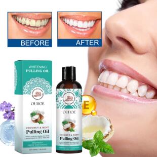 OUHOE Coconut Oil Mouthwash for Eliminating Odors, Removing