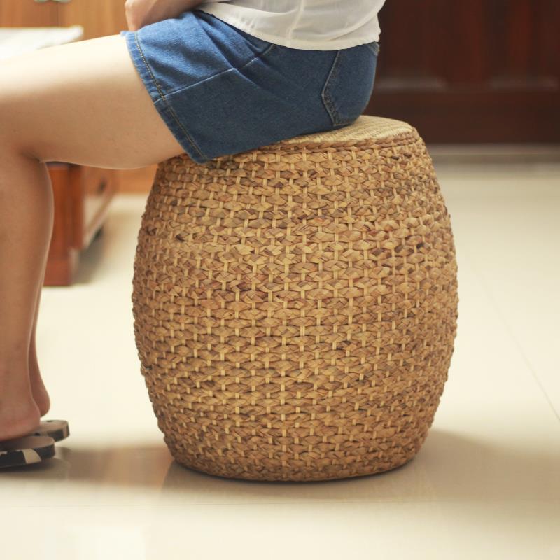 众之亿藤日式编矮凳圆手工草编坐墩凳沙凳茶几凳子家用客厅ltao64