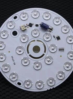 LED吸顶灯吊灯改造灯板220V圆形贴片灯珠走廊走道灯光源模组三色