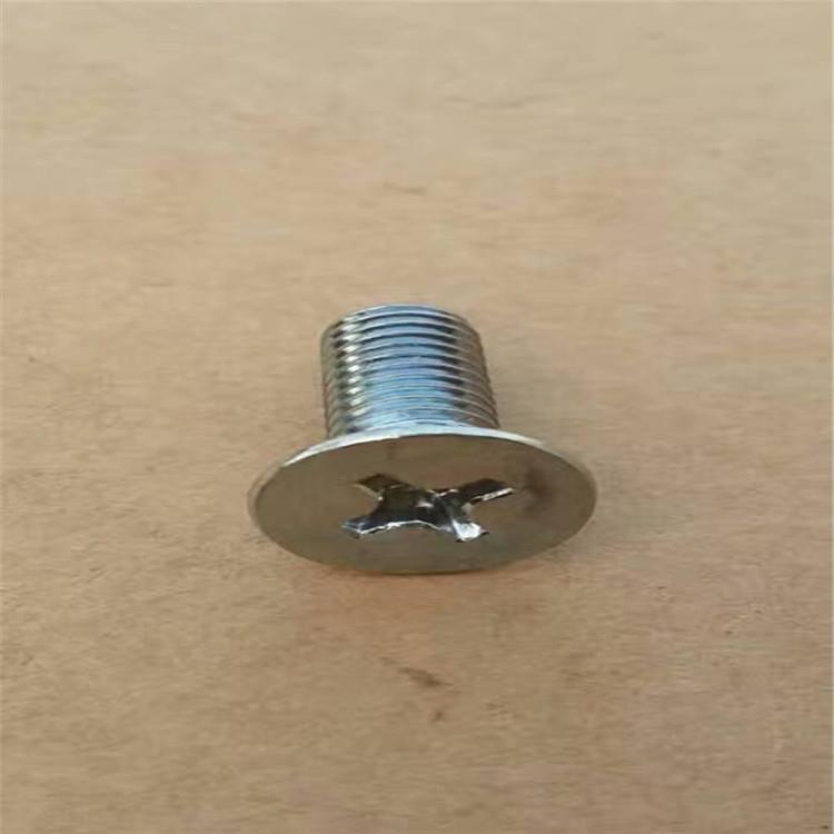 现货十字沉头螺栓GB819镀锌全扣沉头螺丝8*50-120全牙螺钉