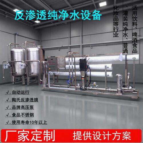 工厂直销成套饮用纯净水处理设备RO反渗透膜过滤净水器大型工业