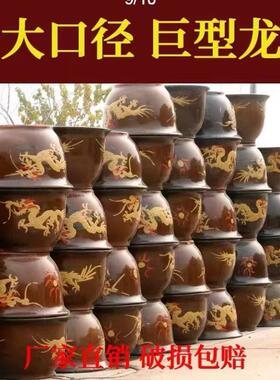 陶瓷盆特大号龙缸花盆家用庭院种树专用盆铁树盆发财树特价盆清仓