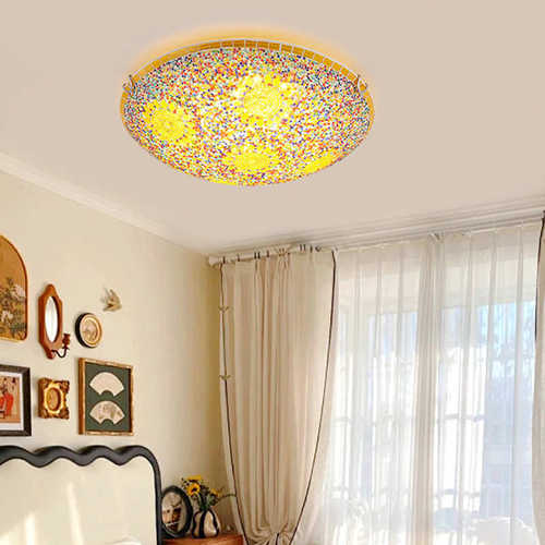 浪漫波西米亚流璃民宿卧室书房复古艺术房间咖啡厅过道门厅吸顶灯