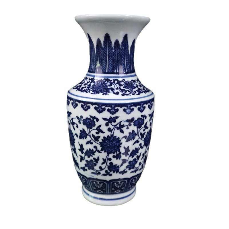 地摊货源古玩做旧仿古收藏青花花瓶缠枝莲纹花瓶新中式客厅摆件新,特色手工艺,其他特色工艺品,淘宝优惠券,粉丝福利购,淘宝优惠卷