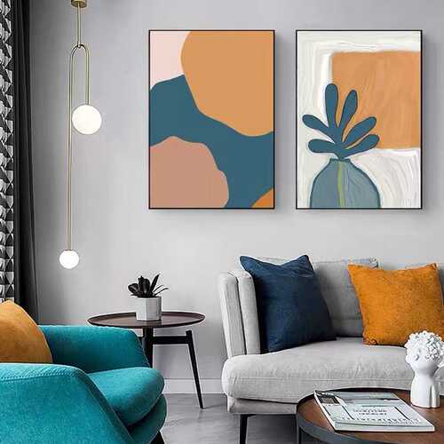 北欧魔豆分子灯设计师客厅灯极简高矮球吊灯卧室床头几何线条吊灯