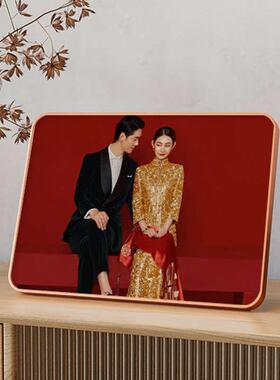 相框摆台照片打印婚纱照结婚照加相册相片做成感桌摆