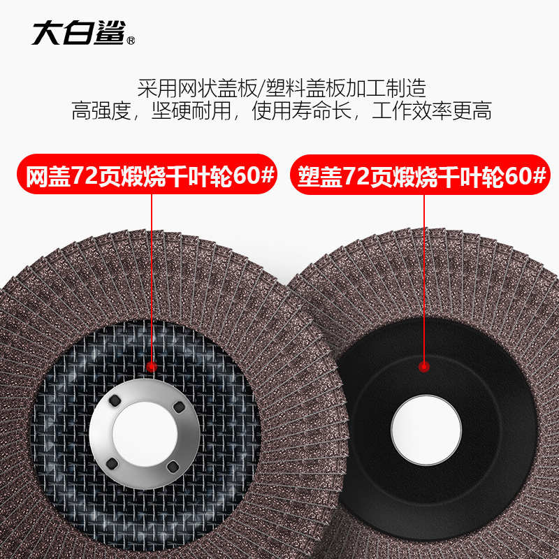 百叶片百叶轮打磨片抛光轮砂轮片不锈钢抛光整箱磨片角磨机