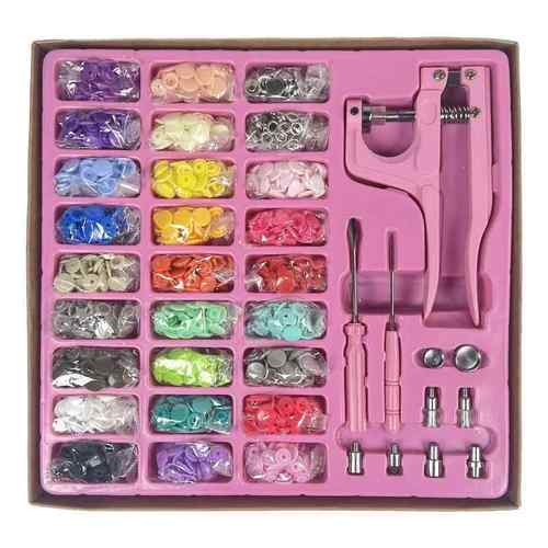 T5/T8气眼扣树脂金属四合扣暗按纽扣手压钳安装工具套装