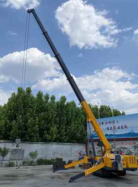 全液压趴履带吊3车自腿走履带式蜘蛛吊吨TBP5吨折行叠式蜘蛛微型