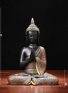 高档泰国风佛像家品居装饰工艺礼摆饰小摆件玄品关酒柜东南亚格泰