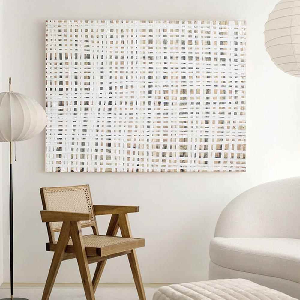 《北城以北》现代简约客厅侘寂风黑白挂画玄关餐厅装饰画抽象肌理