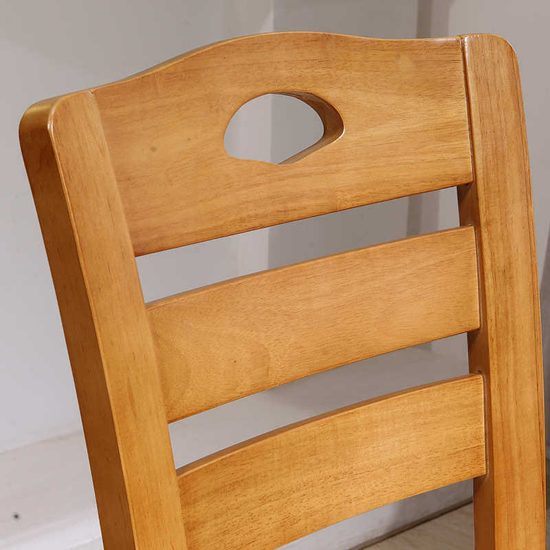 全实木椅子靠背椅白色餐椅家用餐桌椅饭桌餐椅现代简约餐厅用椅