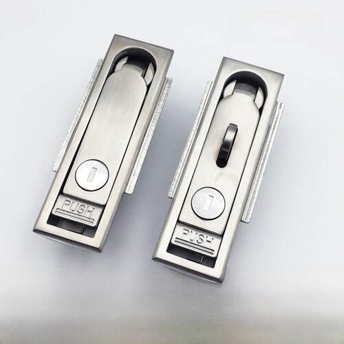 不锈钢MS713配电箱机锁方形开关柜锁动力控制柜门MS713-1P平面锁