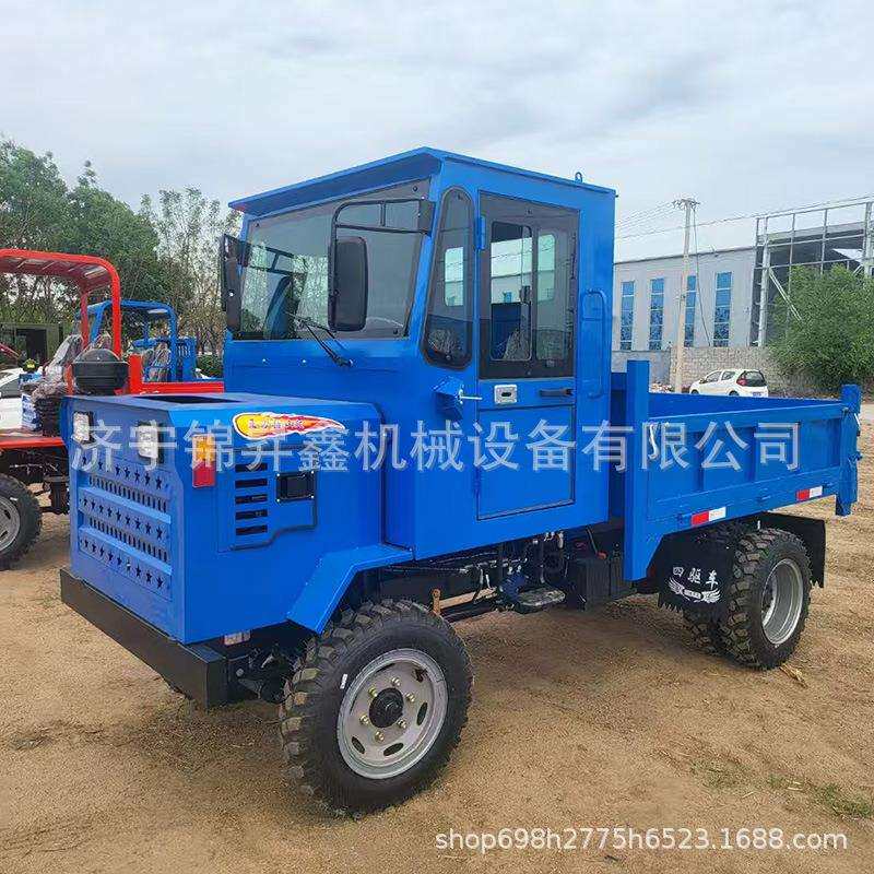 5吨六轮四驱农用运输车小型四不像拖拉机四驱翻斗自卸运输车