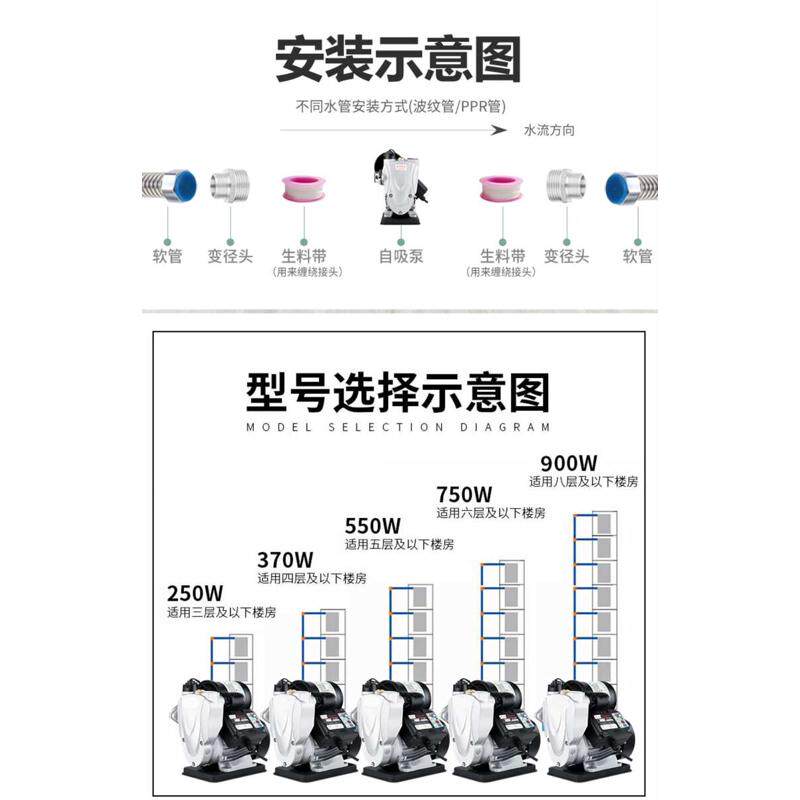 棒自来水傍磅高增压自动邦氧气镑吸楼层磅膀自家用加压帮热水器榜